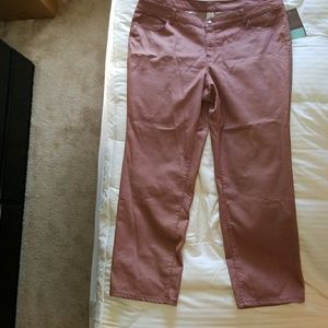 Sonoma reddish brown denim pants size 18W NWT